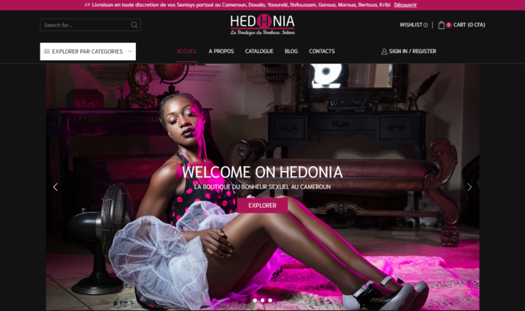 Hédonia is the most popular online Sexshop in Cameroon and Africa!  Discover the best sex toys in Cameroon for you!  We have a wide range of vibrators, dildos and masturbators from top brands like Satisfyer and Fleshlight.  Discover, in addition to lubricants and massage oils, our beautiful collection of sexy lingerie.  Also check out our BDSM toys for those who want to have a great night out!  Hédonia is a reliable online store with more than 10,000 customer reviews.